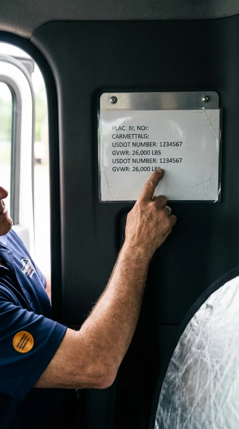 USDOT licensing placard verification in Haverhill